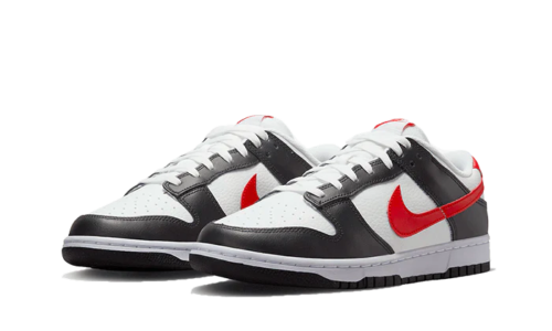 Nike Dunk Low Red Swoosh Panda