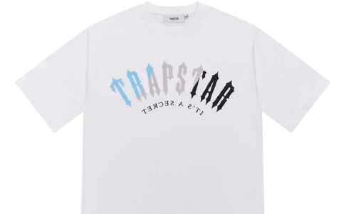 Trapstar Decoded Print Tee – White/Light Blue White