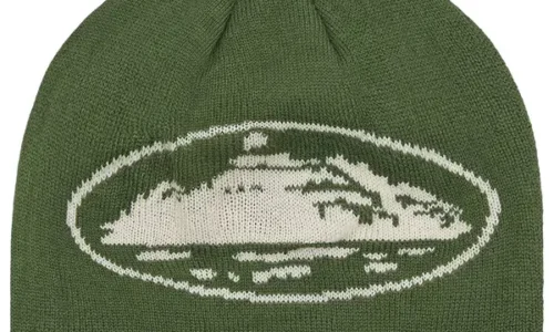 Corteiz Alcatraz Skully 'Forest Green/Cream'