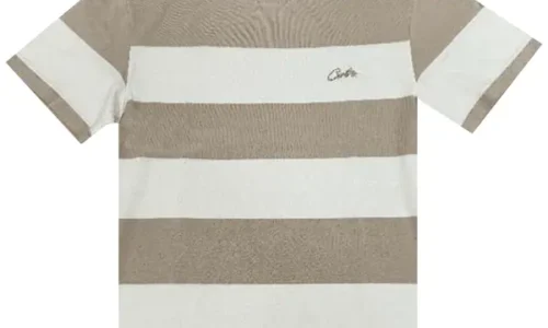 Corteiz Striped Tee 'Cream'